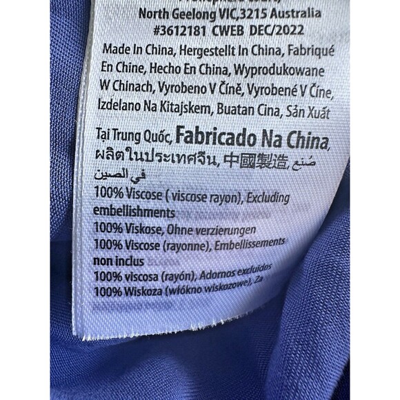 COTTON ON Men's Riviera Short sleeve button down shirt Worker Blue Pop Stitch M - Picture 6 of 6